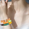 10Pcs 10 Style Handmade Polymer Clay Heishi Beaded Stretch Bracelets Set with Heart BJEW-SW00036-01-5