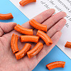 Opaque Crackle Acrylic Beads MACR-S372-001N-008-5