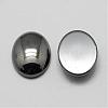 Non-magnetic Synthetic Hematite Cabochons G-P162-04-6x8mm-2