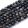 Natural Black Tourmaline Beads Strands G-F666-05A-4mm-1