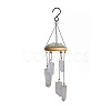 Natural Quartz Crystal Wind Chime HJEW-D302-09-2