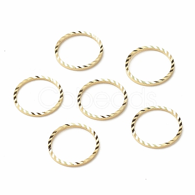 Brass Linking Rings KK-F831-018E-G-RS-1