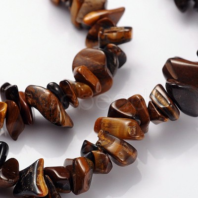 Natural Tiger Eye Beads Strands F012-1