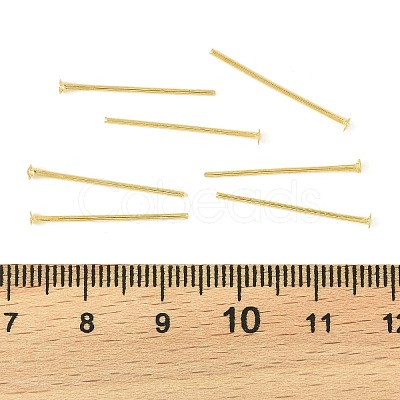 SHEGRACE Brass Flat Head Pins XGR0084G-32G-1