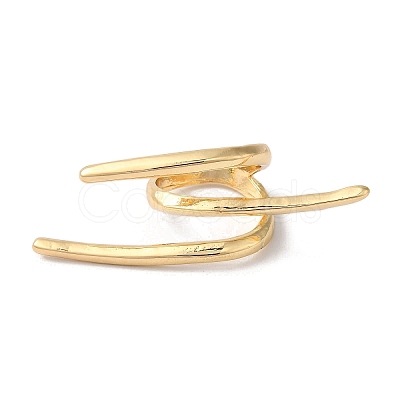 Alloy Open Cuff Rings for Women RJEW-S412-04G-04-1