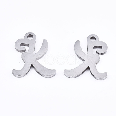 Non-Tarnish 201 Stainless Steel Charms STAS-T044-217P-K-1