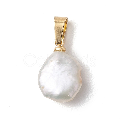Natural Keshi Pearl Pendants PALLOY-JF04999-1