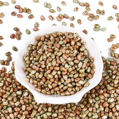 Picasso Glass Seed Beads SEED-N012-10D-1