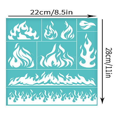 Self-Adhesive Silk Screen Printing Stencil X1-DIY-WH0338-347-1