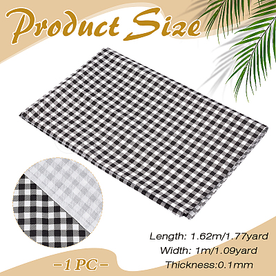 Tartan Pattern Cotton Fabric AJEW-WH0410-121A-1
