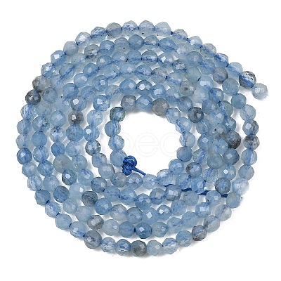 Natural Devil Blue Aquamarine Beads Strands GG-CBAF158-D01-01-1