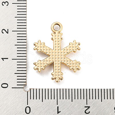 UV Plating Alloy Rhinestone Pendants PALLOY-D026-17G-1