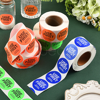 4 Rolls 4 Colors Paper Adhesive Label Stickers STIC-SP0001-12-1