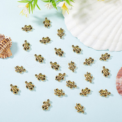 200Pcs Tibetan Style Alloy Beads TIBEB-GO0001-10-1