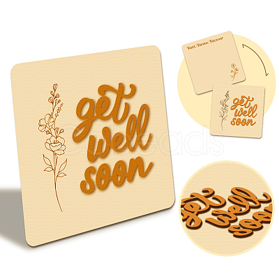 Wooden Commemorative Cards WOOD-WH0040-006-1