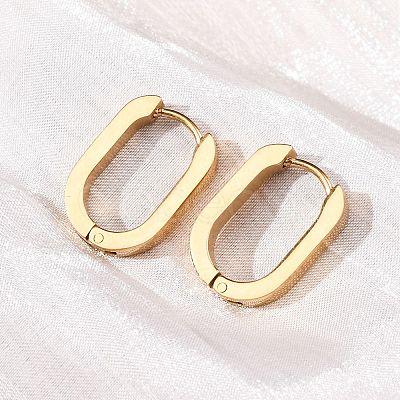 304 Stainless Steel Huggie Hoop Earrings X-STAS-H156-11A-G-1