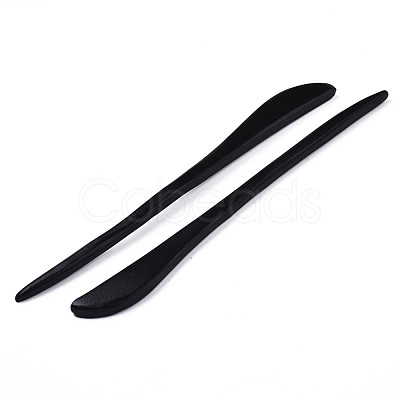 Vintage Schima Wood Hair Sticks Findings OHAR-N008-09-1