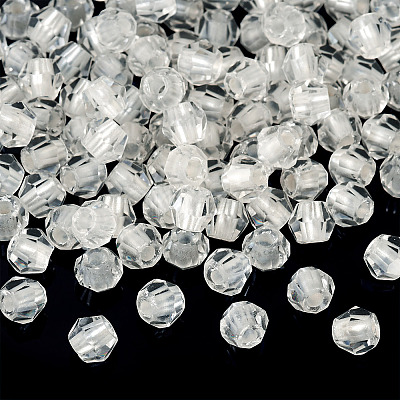 2Bags 200Pcs Transparent Glass Beads GLAA-TA0003-44A-1