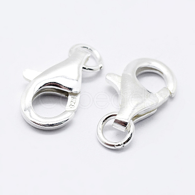 925 Sterling Silver Lobster Claw Clasps STER-K167-074A-P-1