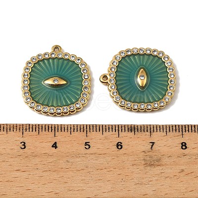 304 Stainless Steel Enamel Pendants STAS-I371-27G-01-1