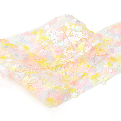 Polyester Elastic Sequin Ribbons OCOR-L045-A05-1