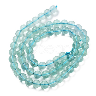 Natural Blue Fluorite Beads Strands G-E112-6mm-2-1