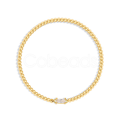 Birthstone 304 Stainless Steel Pave Cubic Zirconia Link Bracelets FS-WG4804B-05-1