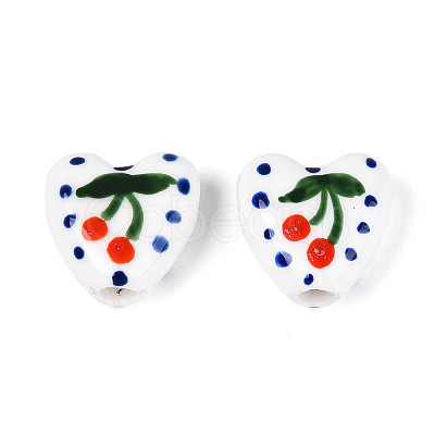Handmade Porcelain Ceramic Beads PORC-T134-28D-1