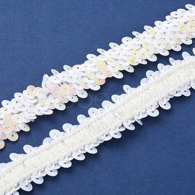 Yarn Lace Trims SRIB-WH0011-036C-1