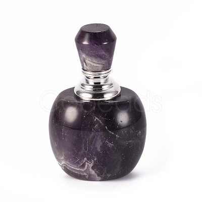 Natural Amethyst Openable Perfume Bottle G-K295-E05-P-1
