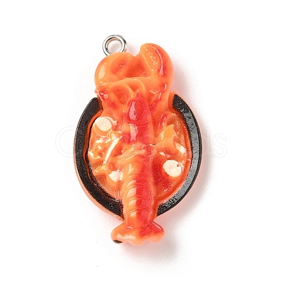 Opaque Resin Pendants FIND-A058-05C-1