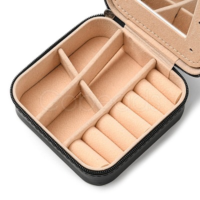 Sqaure PU Leather Jewelry Box PAAG-PW0012-07E-1