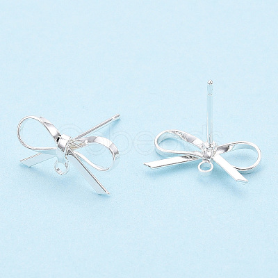 Brass Stud Earring Findings X-KK-S350-013S-1