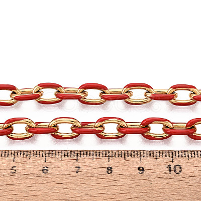 304 Stainless Steel Enamel Cable Chains CHS-N008-07G-02-1