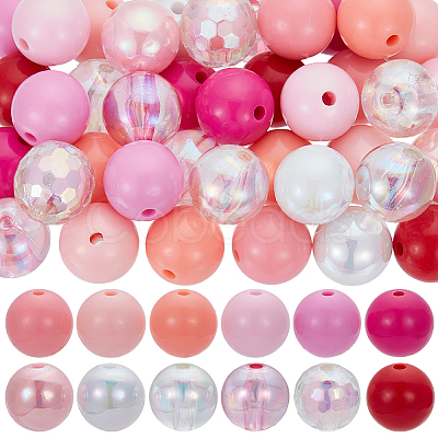 Opaque & Transparent Acrylic Beads Sets MACR-SC0001-31A-1