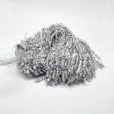 Imitate Austrian Crystal Electroplate Bicone Glass Faceted Bead Strands LS-GLAA-F029-4x4mm-B01-1