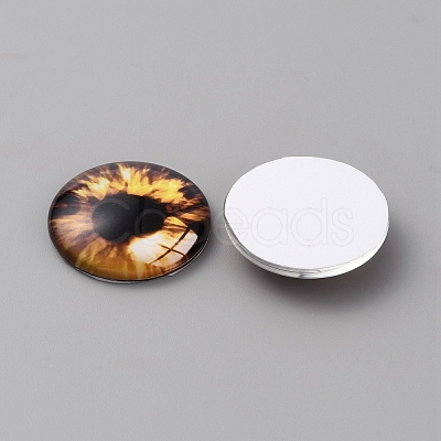 Glass Cabochons LS-GLAA-WH0033-75H-07-1