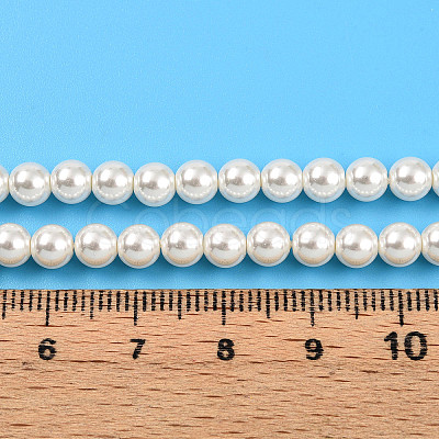 Baking Paint Pearlized Glass Pearl Bead Strands HY-N002-5mm-A11-1
