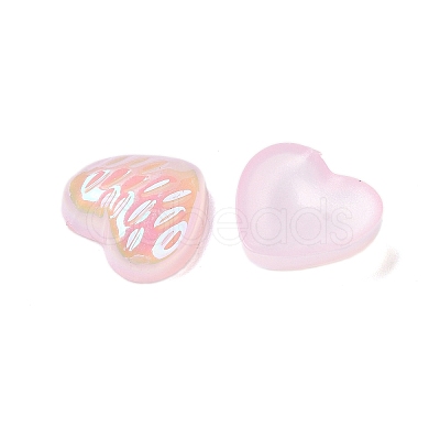 UV Plating Acrylic Cabochons OACR-H121-02E-1