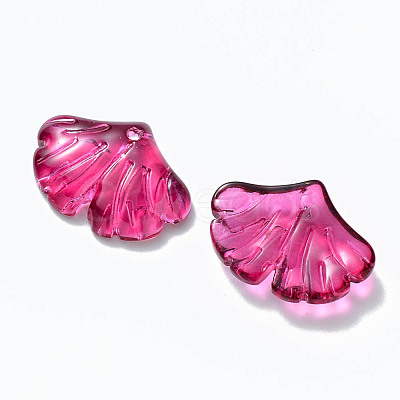 Transparent Baking Paint Glass Pendants DGLA-T002-01A-1