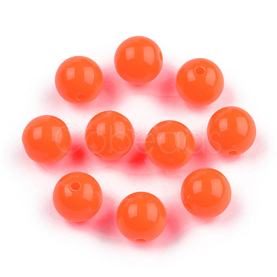 Fluorescent Acrylic Beads MACR-R517-6mm-03-1