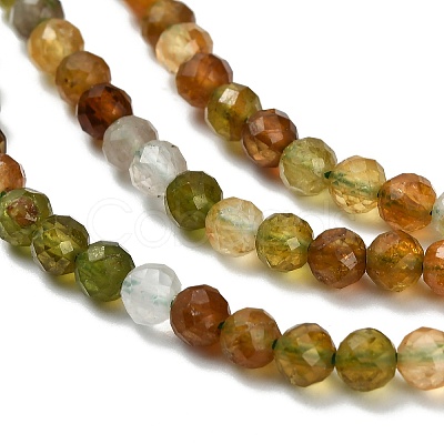 Natural Green Tourmaline Beads Strands G-Z106-A06-4mm-1