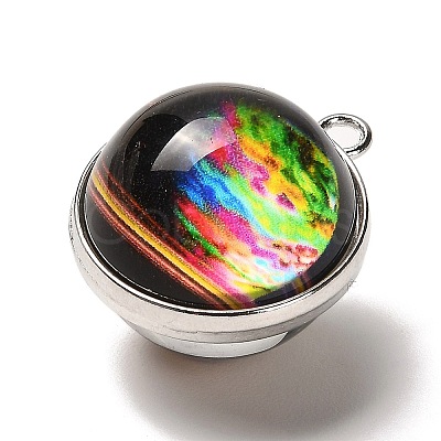 Galaxy Theme Luminous Glass Ball Pendants GLAA-D021-01P-01-1