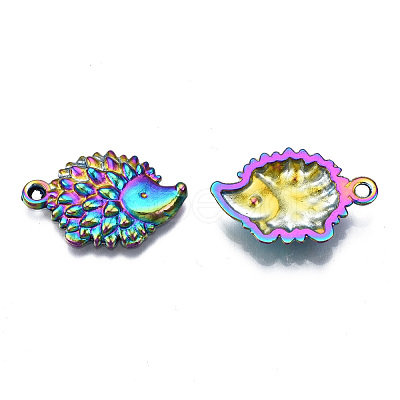 Autumn Theme Rainbow Color Alloy Pendants PALLOY-N156-139-NR-1