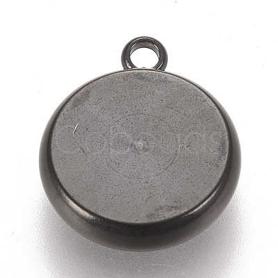 304 Stainless Steel Pendant Cabochon Settings X-STAS-K202-03D-B-1
