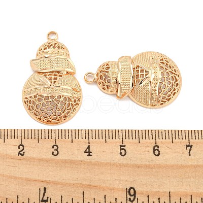 Rack Plating Brass Hollow Pendants KK-P244-09KCG-1