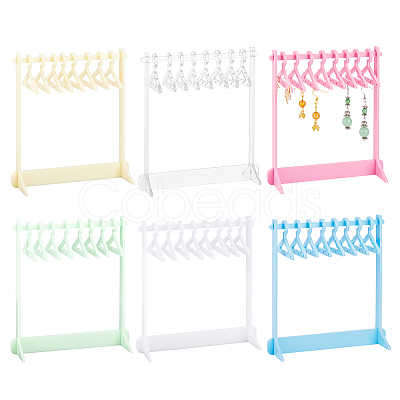 6 Sets 6 Styles Acrylic Earring Display Stands EDIS-PH0001-71-1