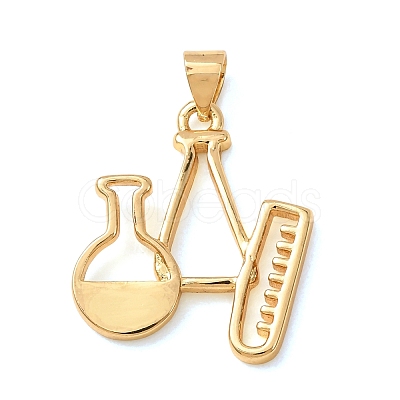Brass Pendants KK-CBA0009-04G-1