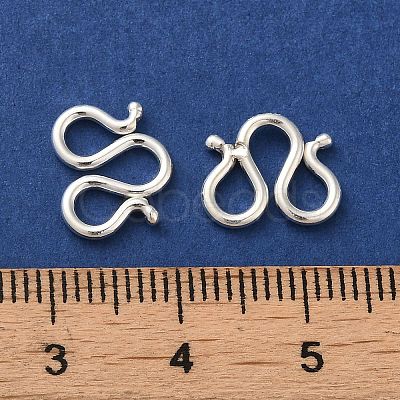 925 Sterling Silver W Shape Clasps STER-K177-06C-S-1