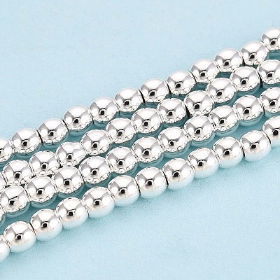 Electroplate Non-magnetic Synthetic Hematite Bead Strands G-Q466-3mm-02-1